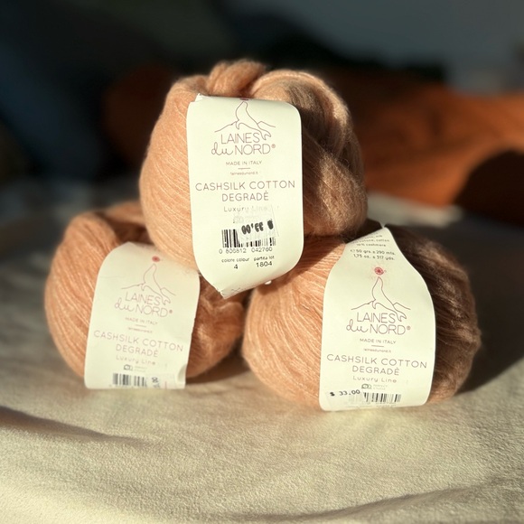 bundle of laines du nord cashsilk cotton degradé – blush pink gradient yarn 150g - Picture 6 of 6